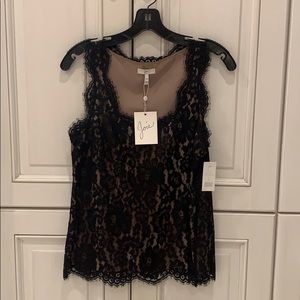 Nwt Joie black lace tank, xs